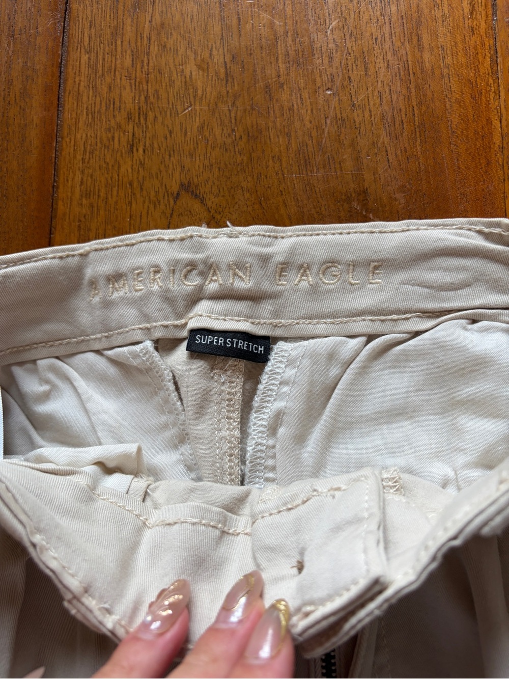 American Eagle Outfitters Light Beige Chino Pants - Picture 2 of 4